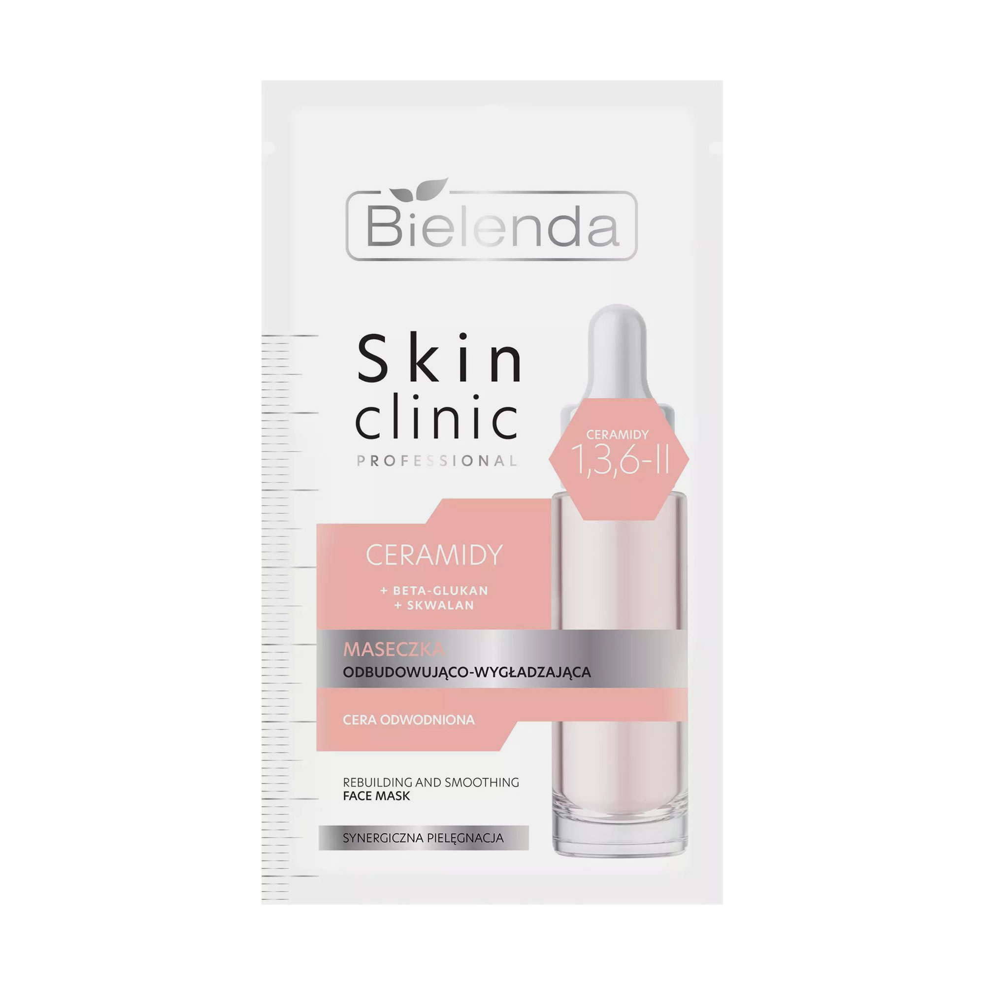 Відновлювальна та розгладжувальна маска для обличчя Bielenda Skin Clinic Professional Ceramides Mask, 8 г